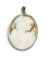 Pendente Mandile 1922 Donna Cammei  in Argento Conchiglia 2MCICM111.13 - 2MCICM111.13